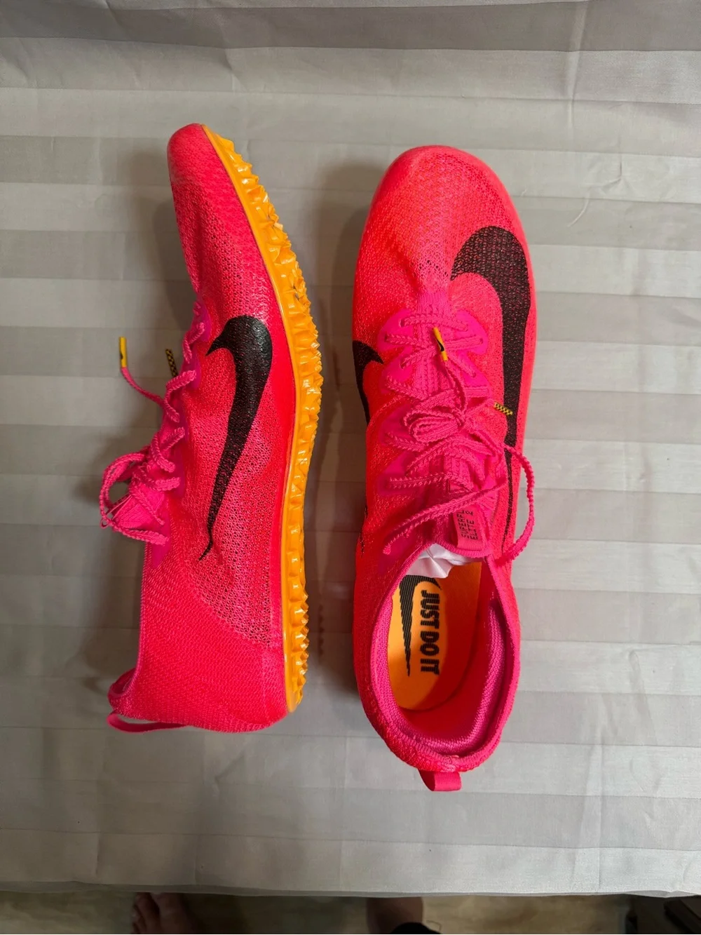 Nike Zoom Superfly Elite 2 Track Shoes Running Pink Orange Black Size 15